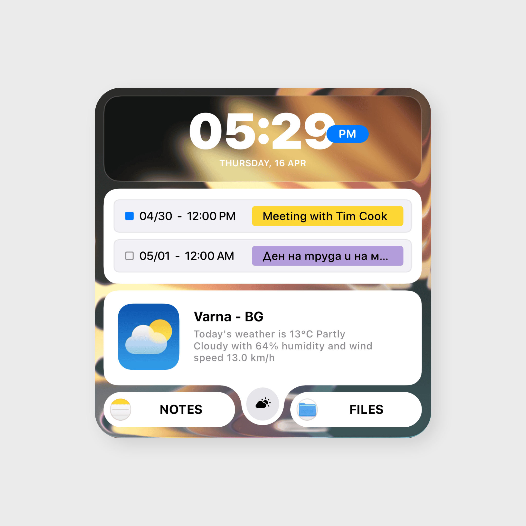At a Glance Widgy Widget - Image 2